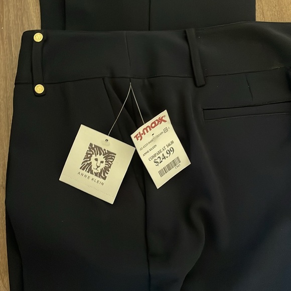 NWT ANNE KLEIN NAVY SLACKS - Picture 3 of 4